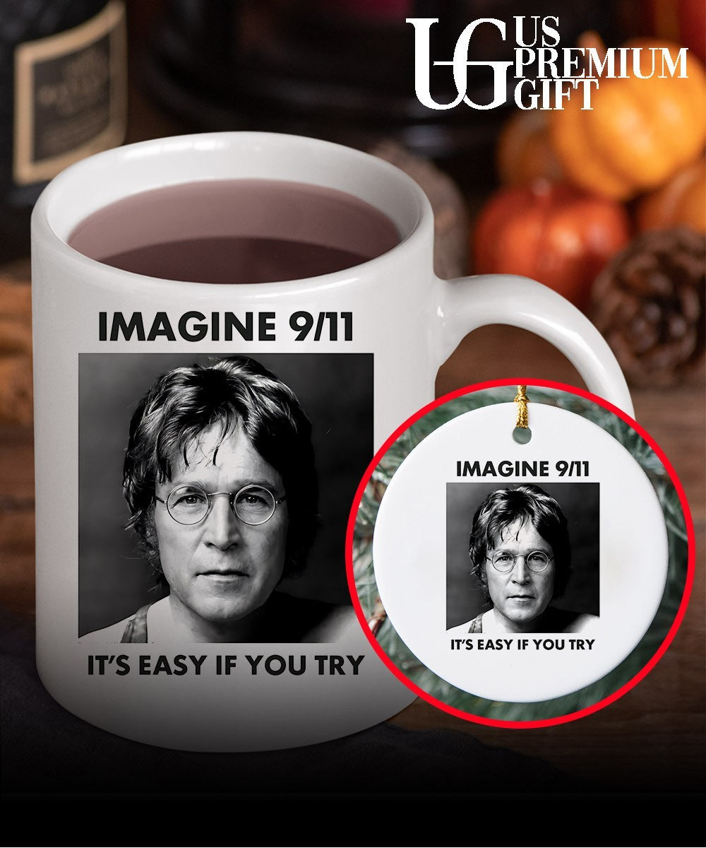 John Lennon imagine 9.11 it’s easy if you try shirt