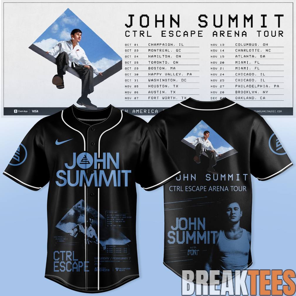John Summit CTRL ESCAPE Arena Tour 2026 Special Jersey