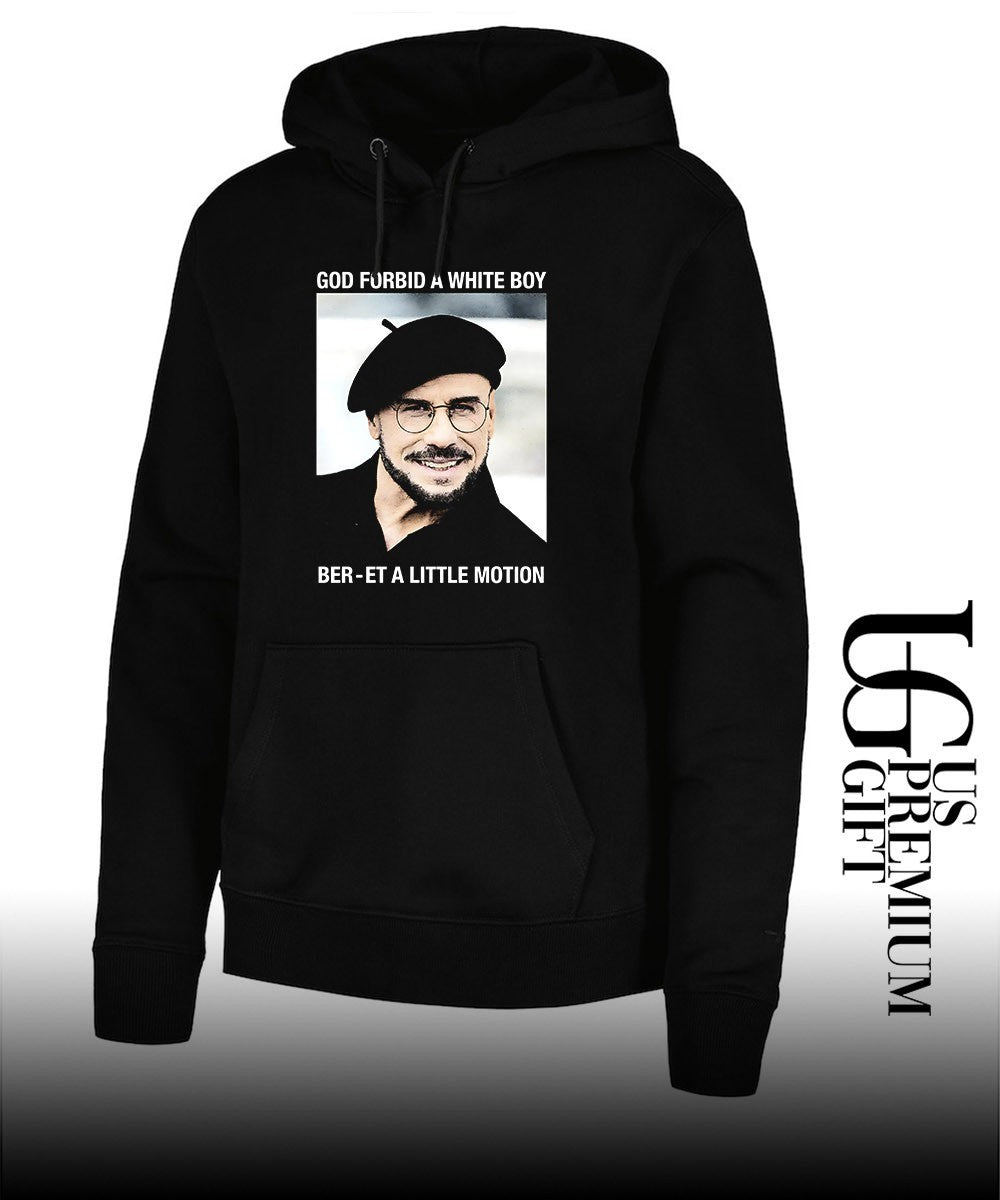 John Travolta god forbid a white boy Ber-et a little motion shirt