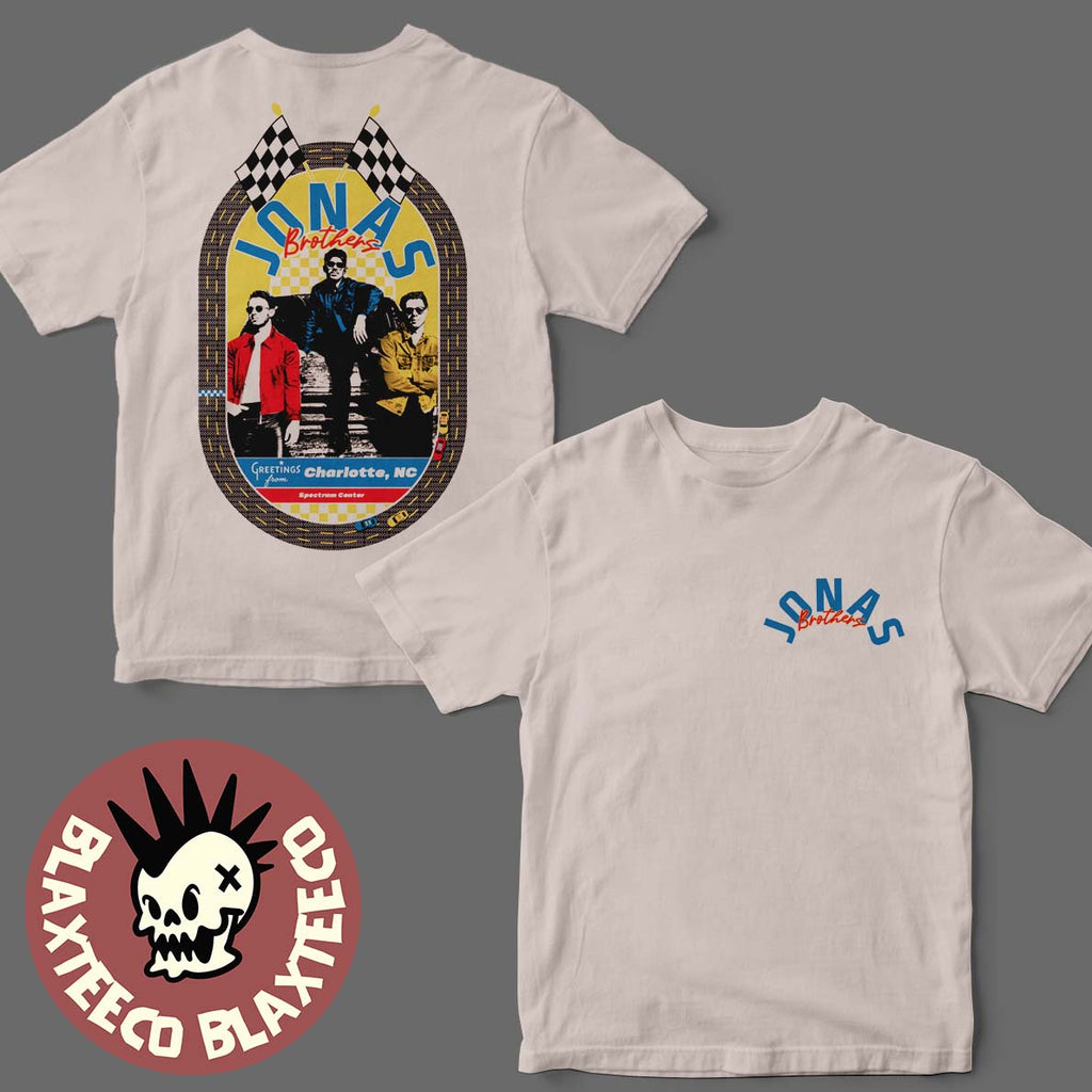 Jonas Brothers Charlotte North Carolina 2025 Event Tee At Spectrum Center On November 5 2025 The Race Track Art Two Sided T-Shirt