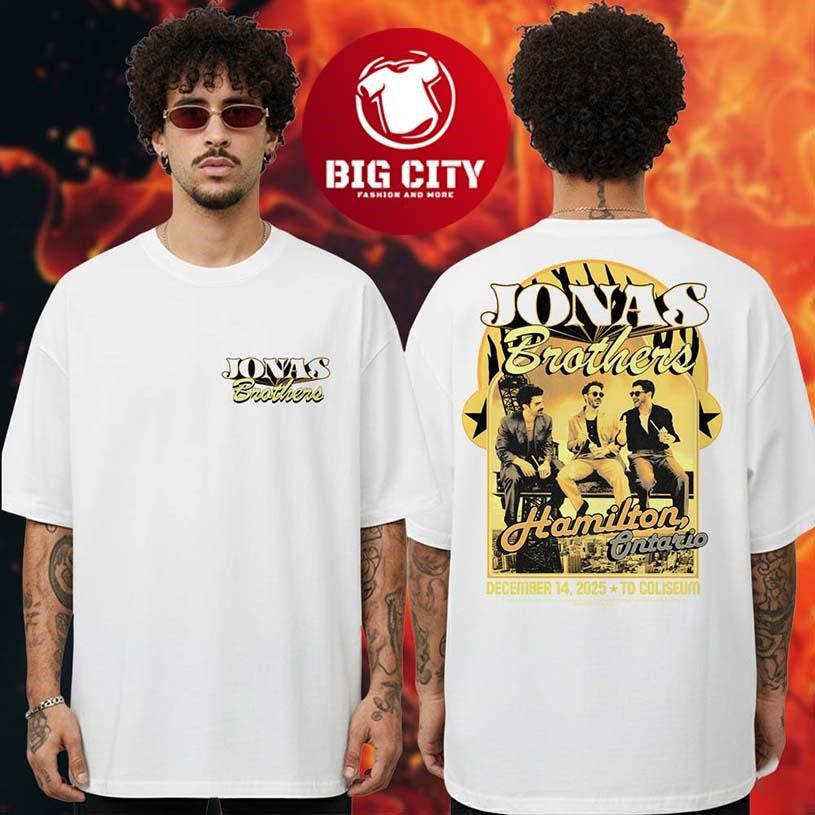 Jonas Brothers Greetings From Your Hometown Hamilton ON Two Sided Shirt