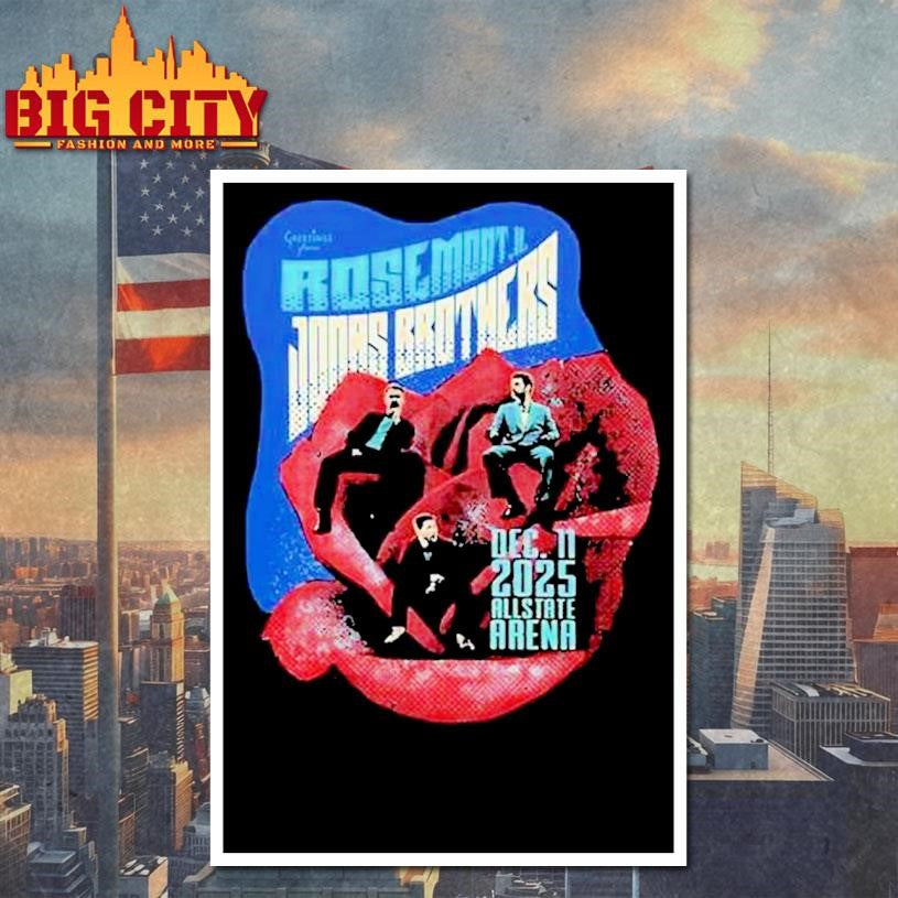 Jonas Brothers Greetings From Your Hometown Rosemont Il Allstate Arena Dec 11 2025 Shirt