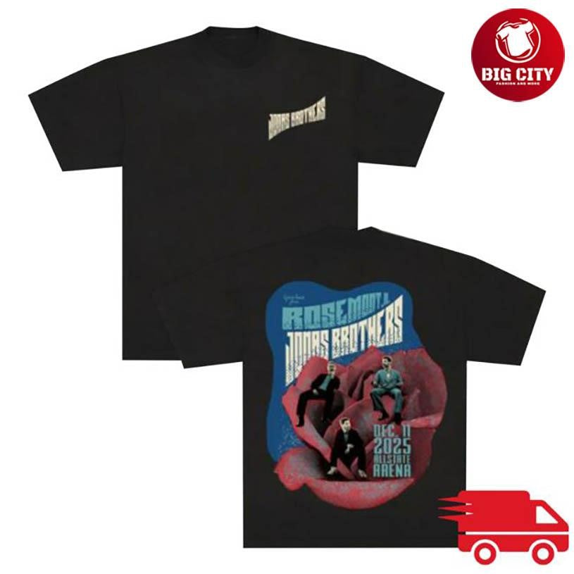 Jonas Brothers Greetings From Your Hometown Rosemont Il Two Sided Shirt