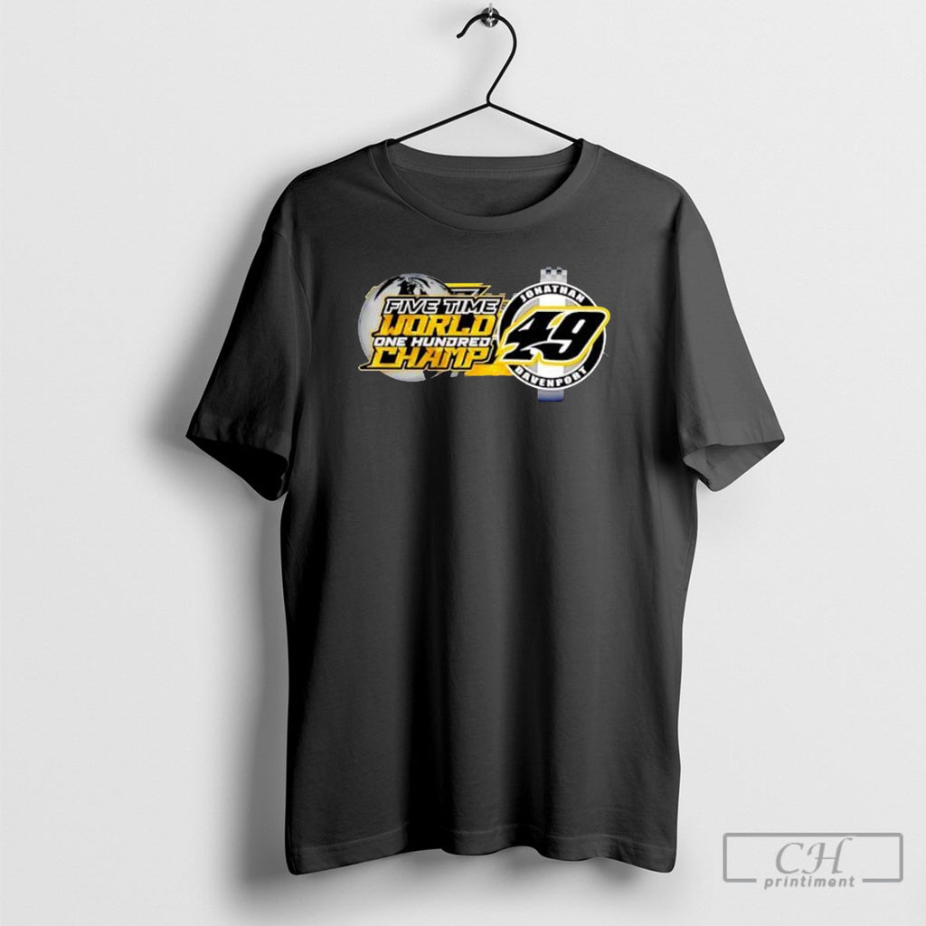 Jonathan Davenport 49 Five Time World One Hundred Champ Shirt Tee
