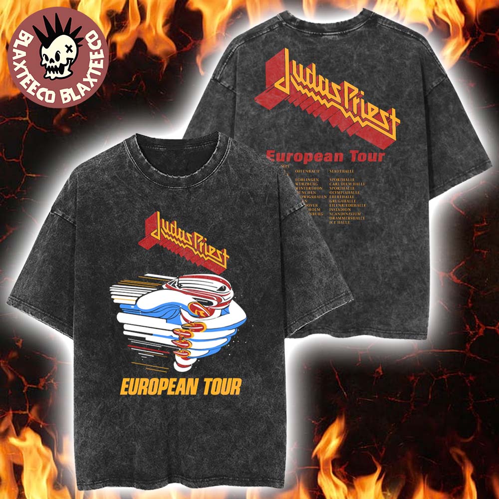 Judas Priest Celebrate 40 Years Of Turbo European Tour 1986 T-Shirt
