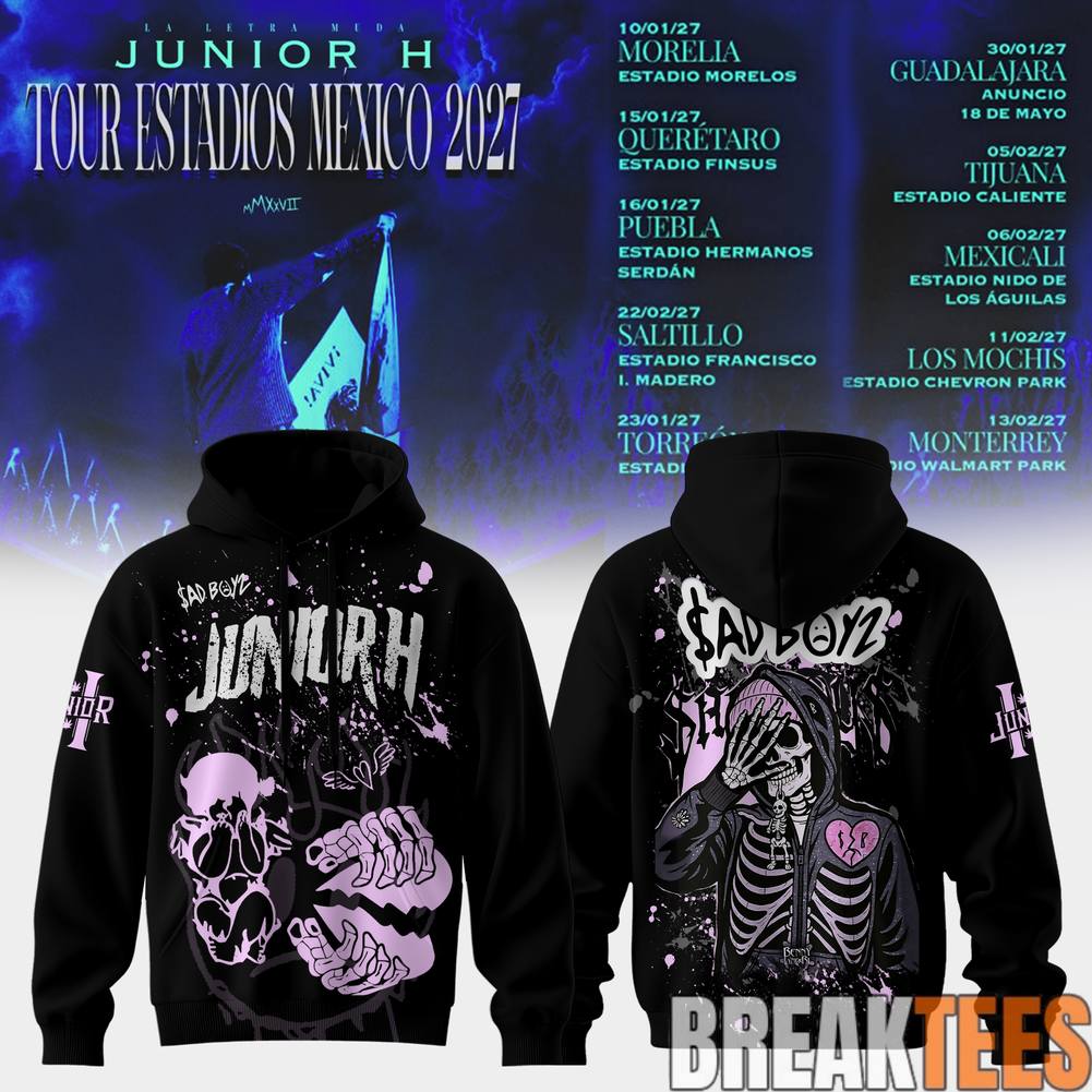 Junior H Sad Boyz Tour Estadios Mexico 2027 Hoodie