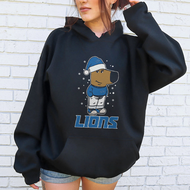 Just A Chill Guy Chill With Detroit Lions Christmas Shirt