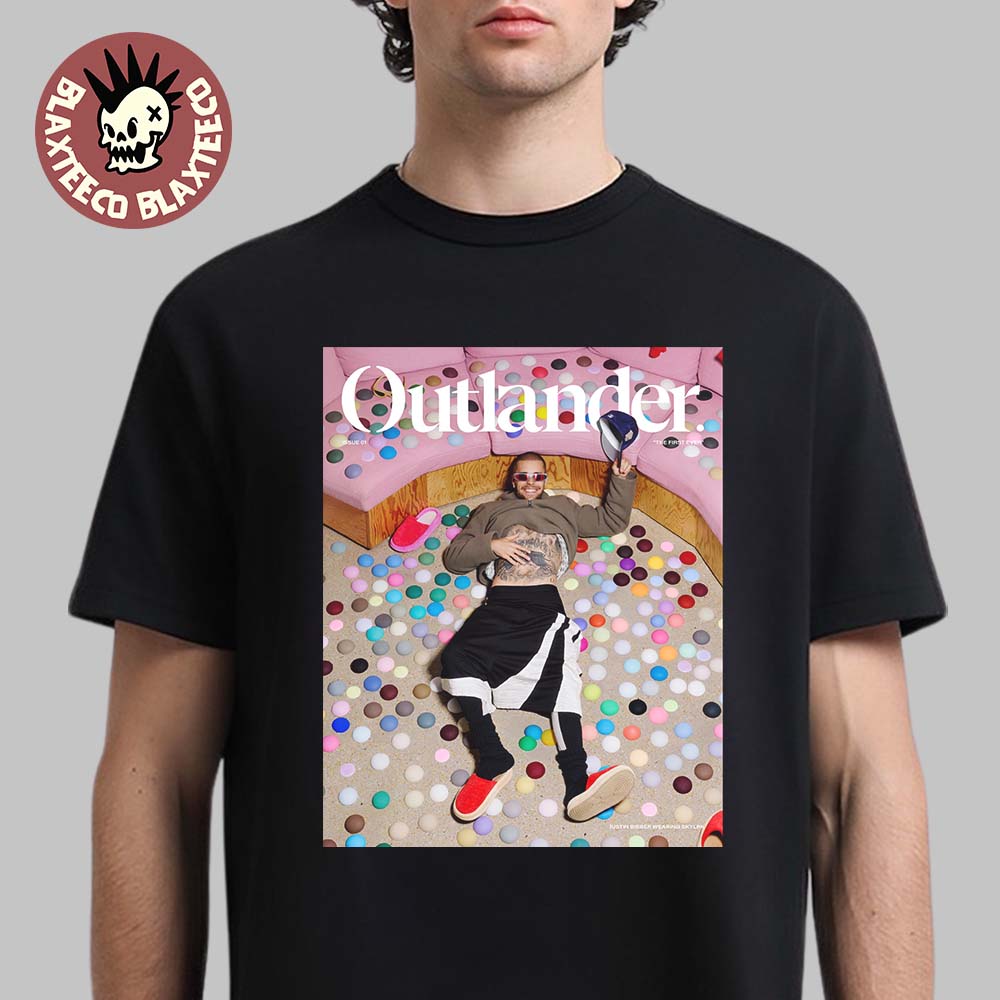 Justin Bieber Debut Print Issue Of Outlander Magazine Issue 01 The First Ever Cover T-Shirt