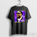 Justin Jefferson 18 Vikings Football Player Portrait Signature Shirt Tee