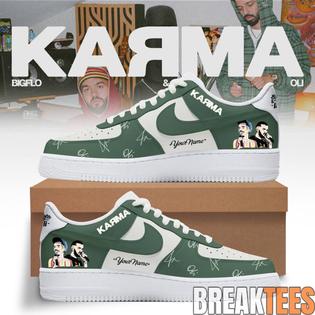 KARMA Bigflo Oli 2026 Tour Custom Air Force 1 Sneaker