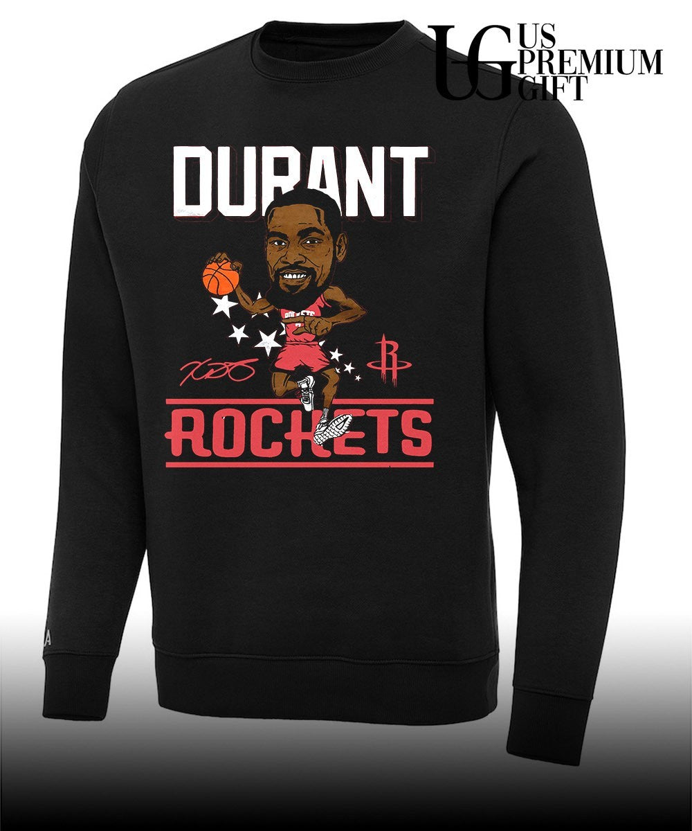 KD Kevin Durant Houston Rockets holding basketball 2026 NBA caricature shirt