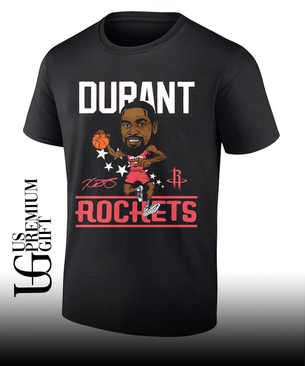 KD Kevin Durant Houston Rockets holding basketball 2026 NBA caricature shirt