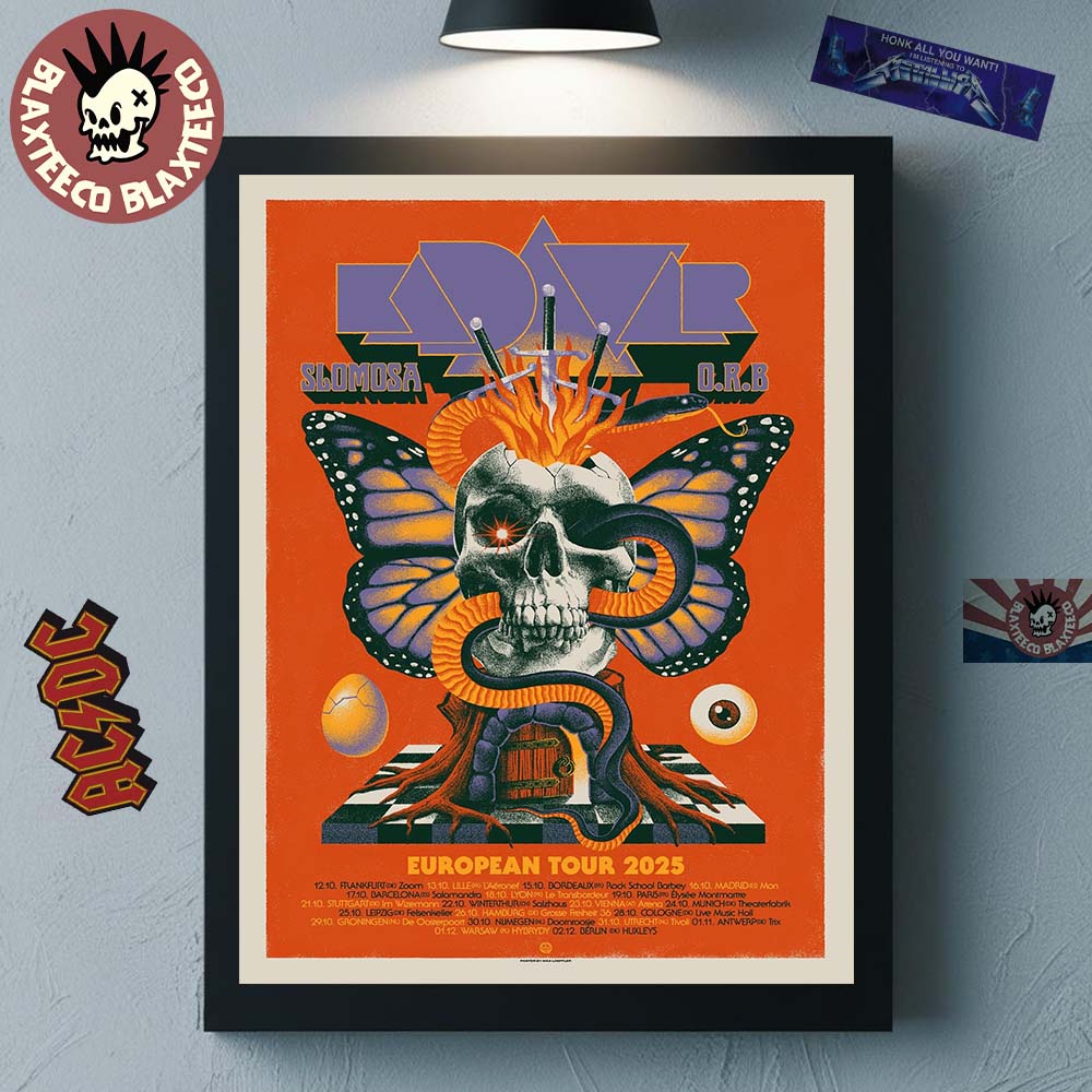 Kadavar European Tour 2025 Schedule Dates Home Decor Poster Canvas