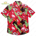 Kansas City Chiefs Flamingo Banana Leafs Hawaiian Shirt