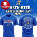 Kansas Jayhawks NCAA Firefighter Day Of Appreciation 2025 Two Sided Shirt