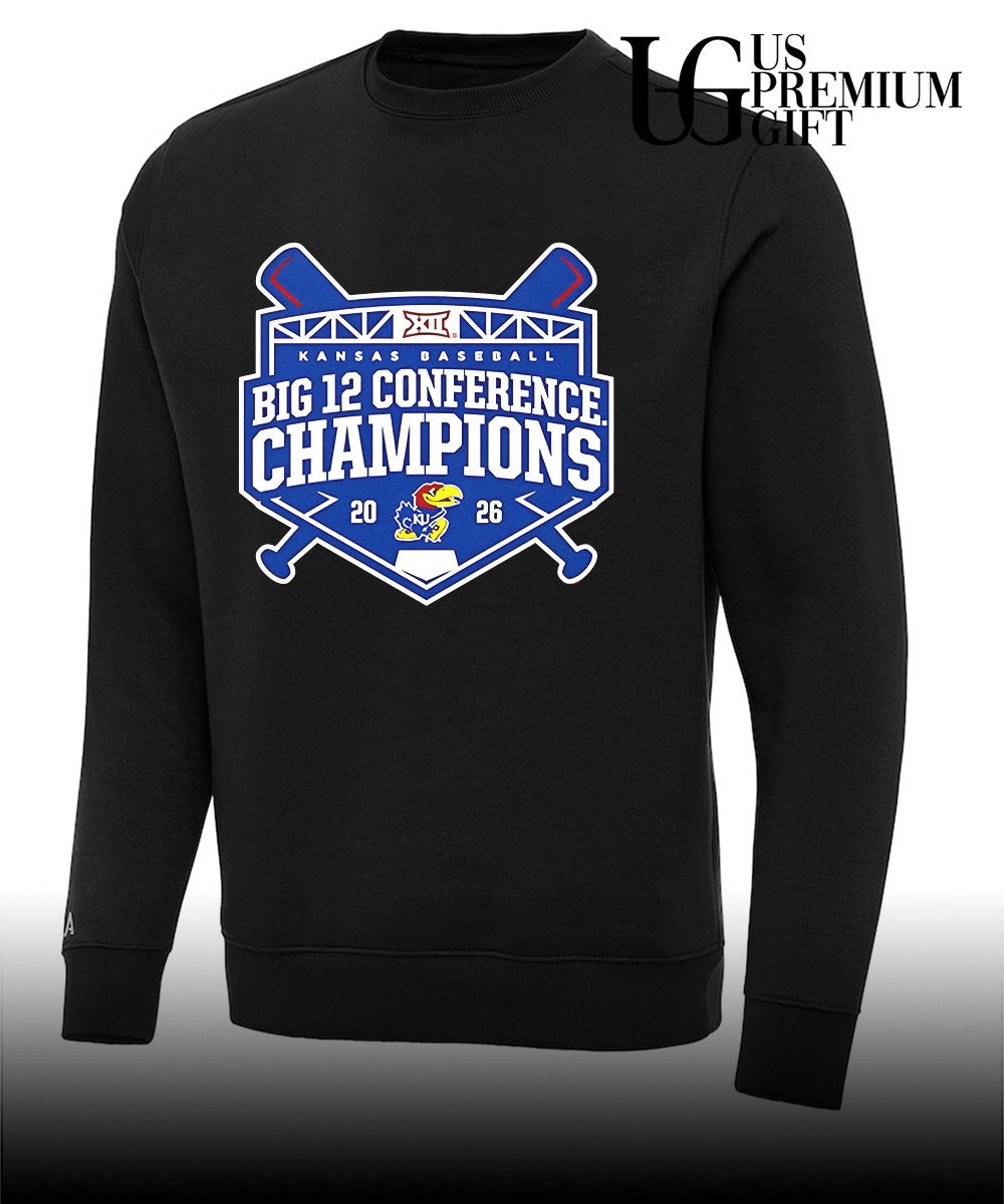 Kansas Jayhawks baseball Big 12 Conference Champions baseball 2026 logo shirt