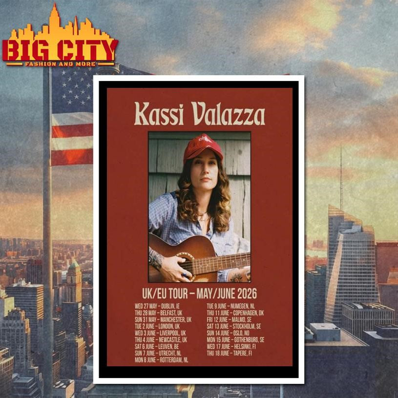 Kassi Valazza UK-EU 2026 Shows Poster shirt