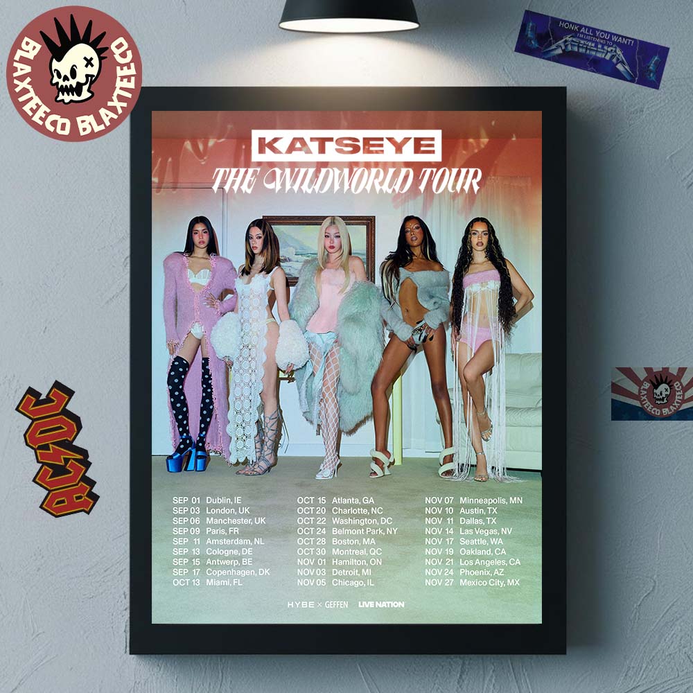 Katseye The Wildworld Tour 2026 Schedule Dates Home Decor Poster Canvas