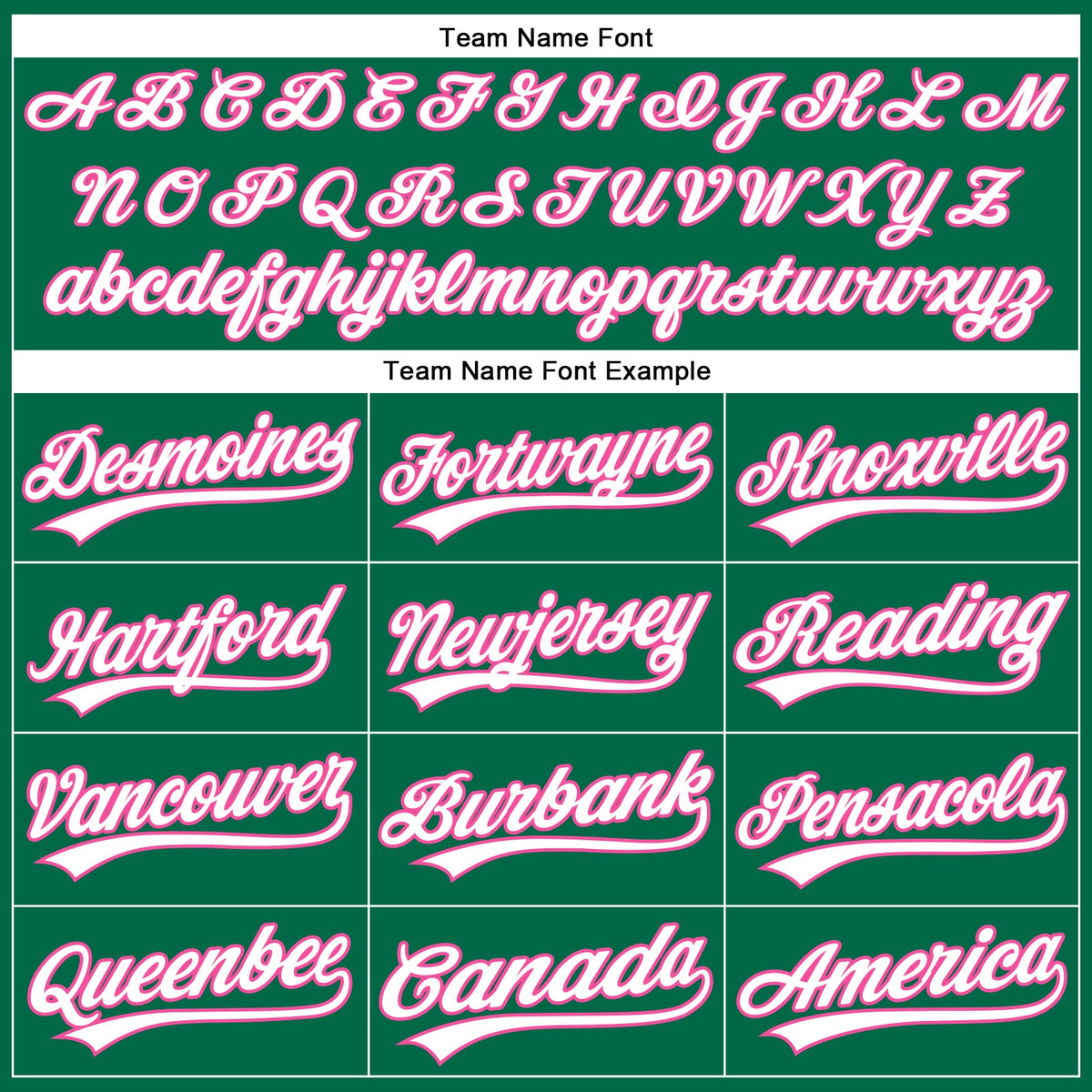 Custom Kelly Green White Pinstripe Pink Authentic Baseball Jersey