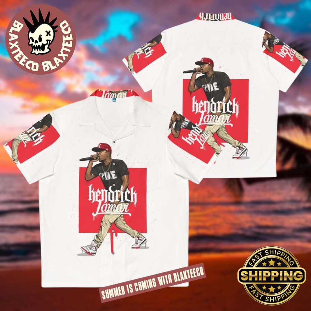 Kendrick Lamar Imagery Performing Hip Hop 2025 Summer Hawaiian Shirt