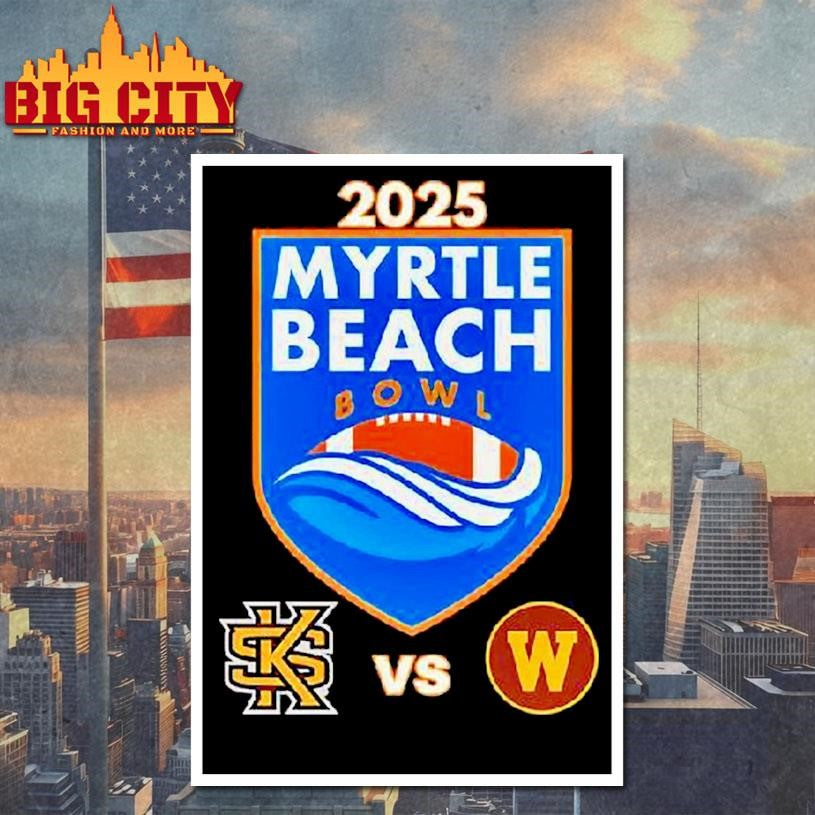 Kennesaw State Owls Vs Western Michigan Broncos Football Myrtle Beach Bowl 2025 Shirt