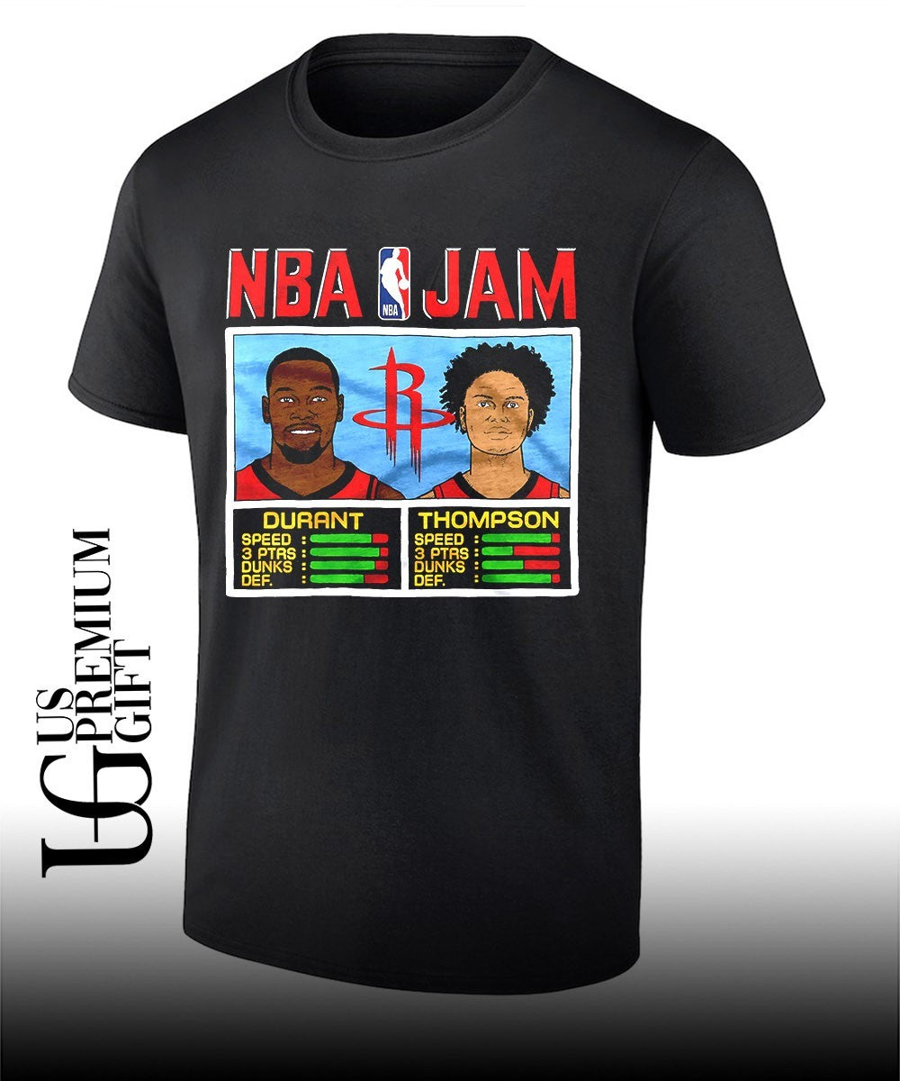 Kevin Durant and Amen Thompson Houston Rockets 2026 NBA Jam shirt
