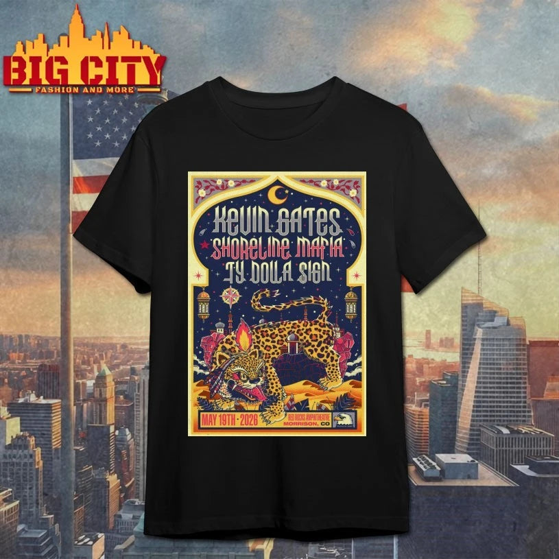 Kevin Gates With Shoreline Mafia And Ty Dolla Sign May 19 2026 Red Rocks Shows Poster shirt
