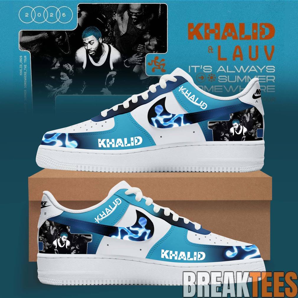 Khalid It’s Always Summer Somewhere ‘Blue Summer’ Custom Air Force 1