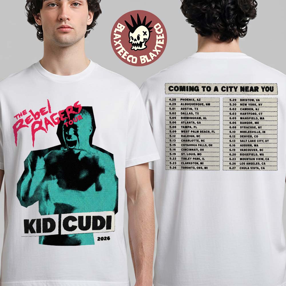 Kid Cudi The Rebel Ragers Tour 2026 North America Merch T-Shirt