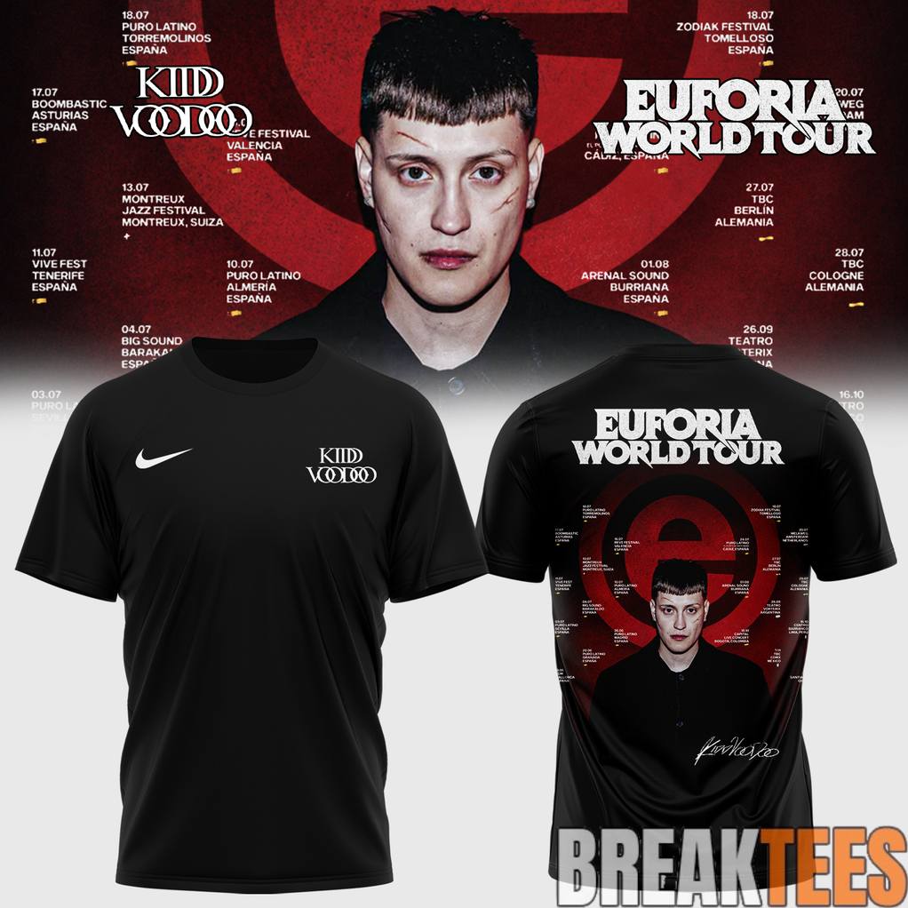 Kidd Voodoo ‘Euforia’ World Tour 2026 Shirt