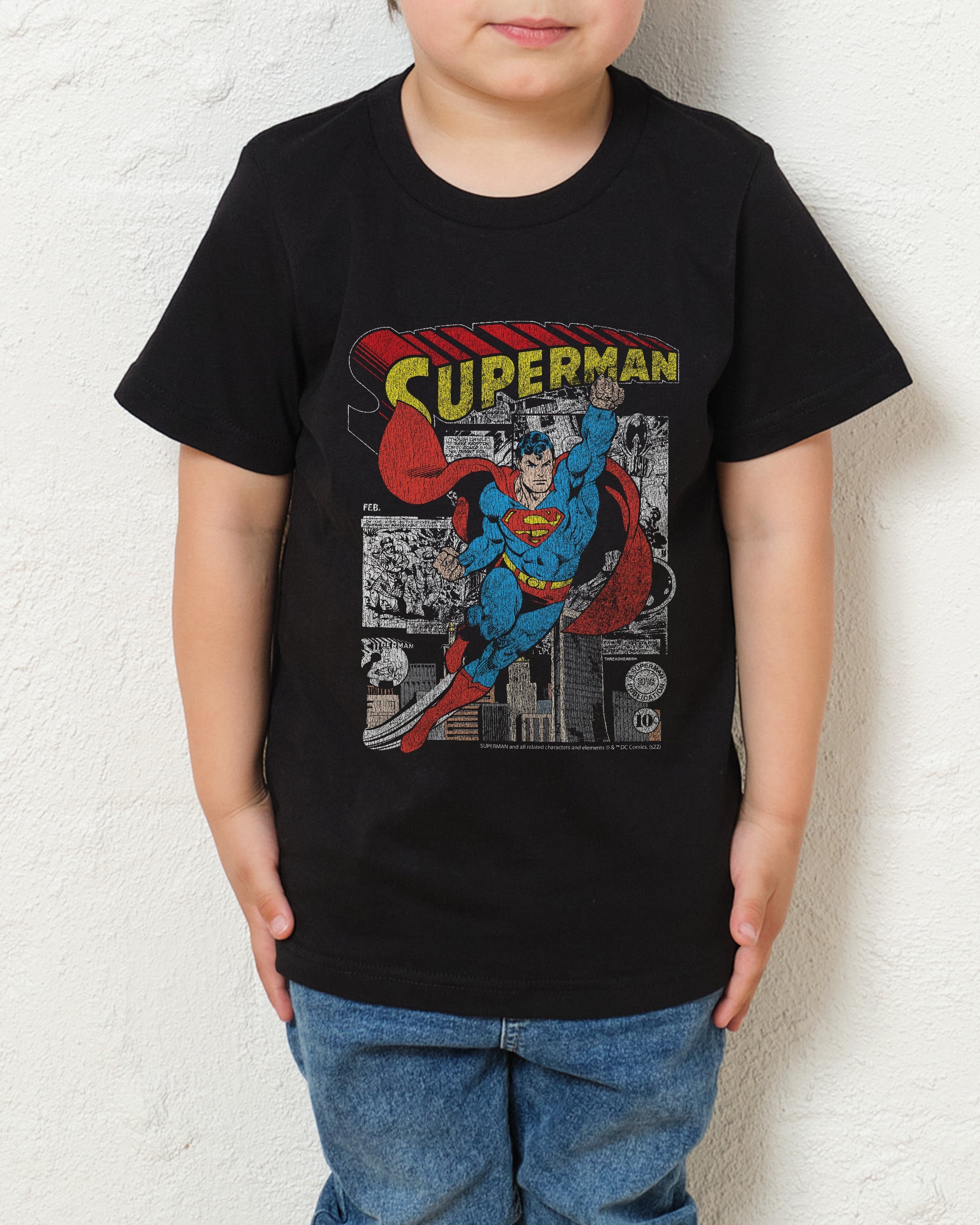 Superman Comic Panel Kids T-Shirt