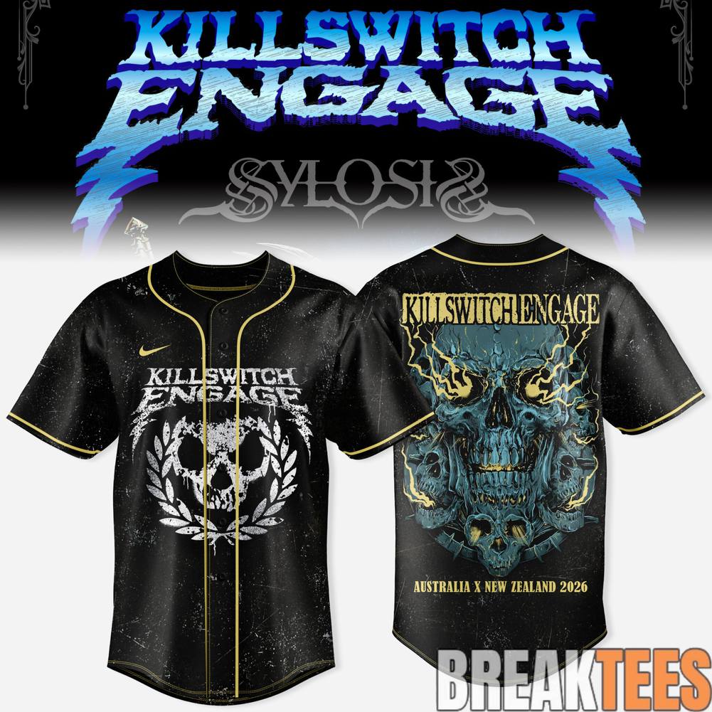 Killswitch Engage Australia and New Zealand Tour 2026 Jersey