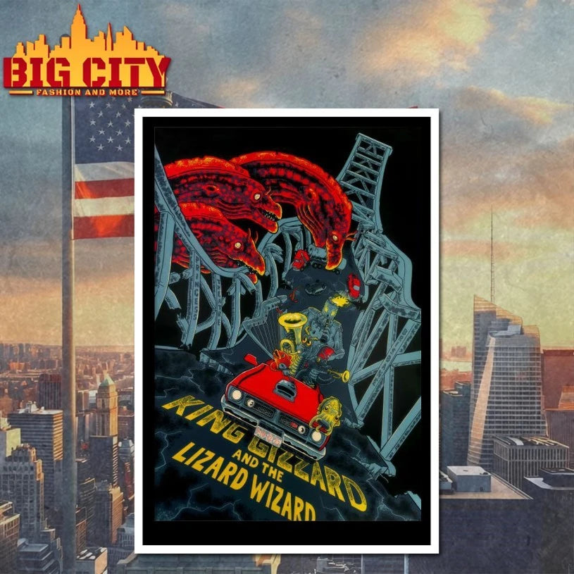 King Gizzard And The Lizard Wizard Brisbane AUS Dec 9-10 2025 Poster shirt