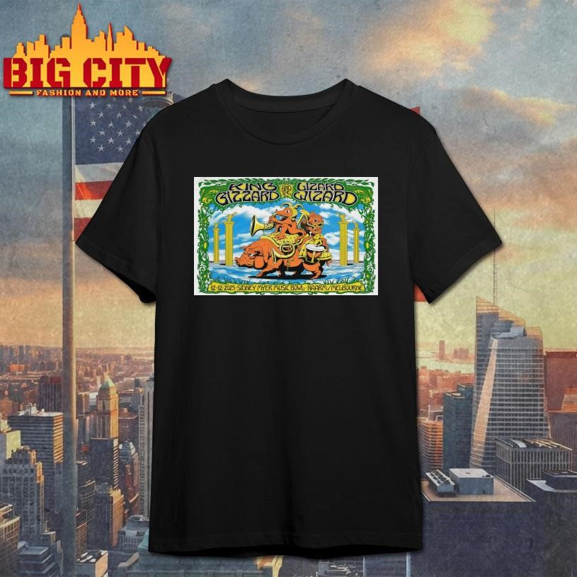 King Gizzard And The Lizard Wizard Dec 12 2025 Sidney Myer Music Bowl Melbourne AUS Poster Shirt