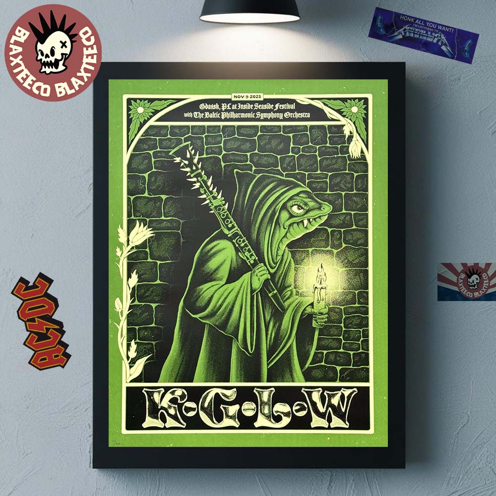 King Gizzard And The Lizard Wizard Gdansk Poland 2025 Event Poster At Inside Seaside Festival On November 9 2025 Home Decor Poster Canvas