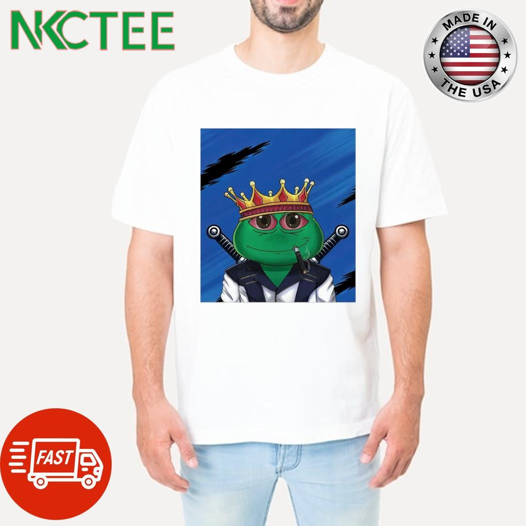 King pepe smoke meme shirt