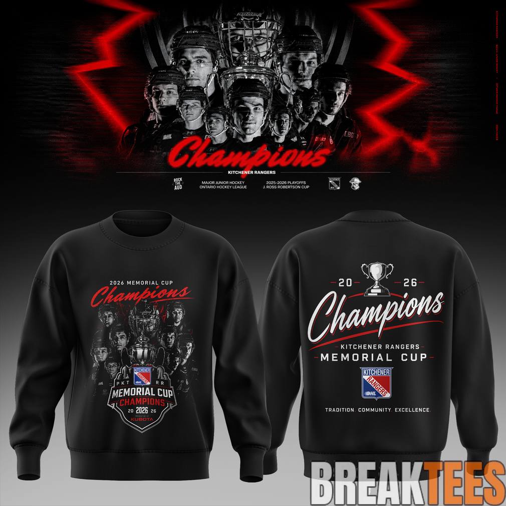 Kitchener Rangers 2026 Memorial Cup Champions Sweatshirt