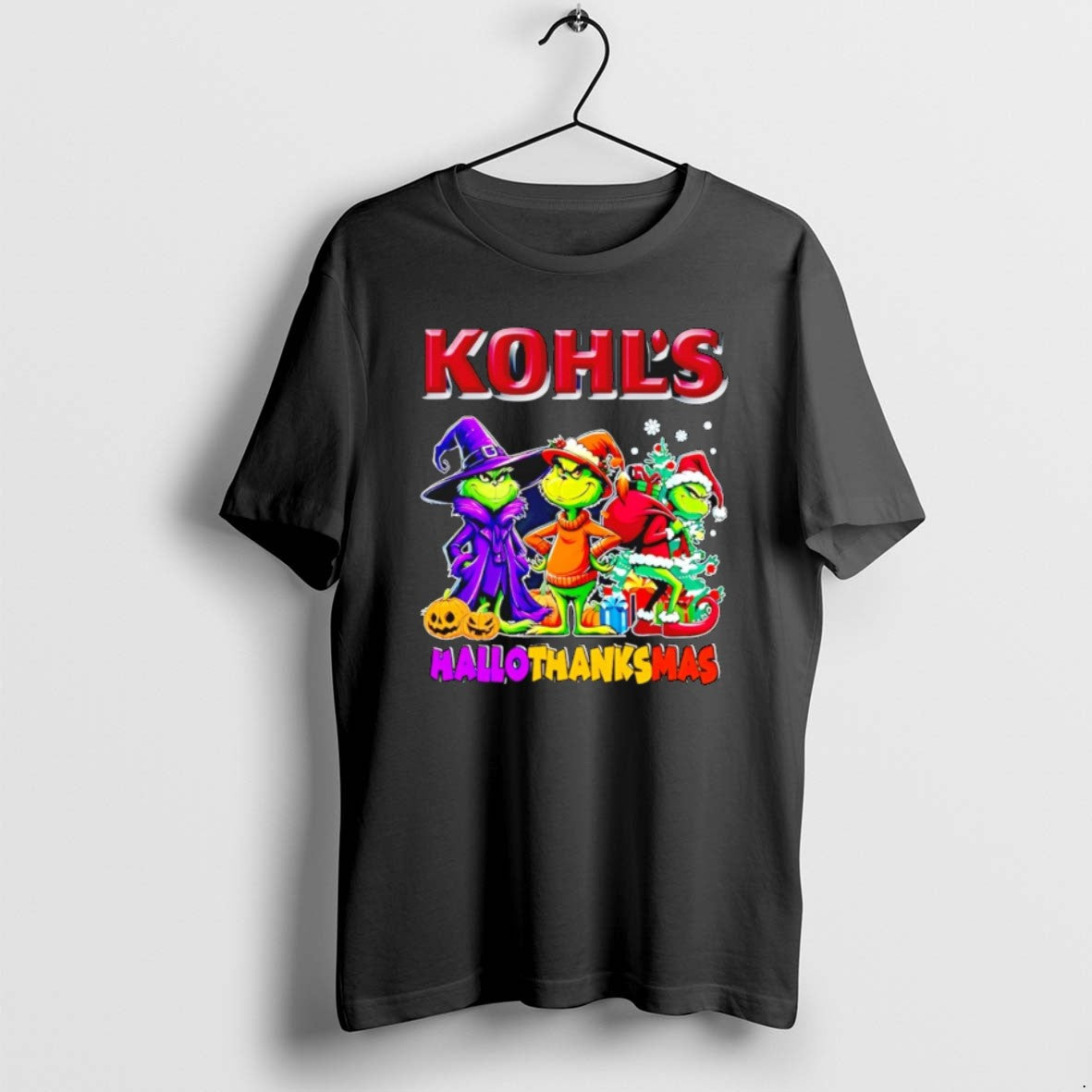 Kohls X Grinch 2025 Halloween Thanksgiving Christmas T Shirts
