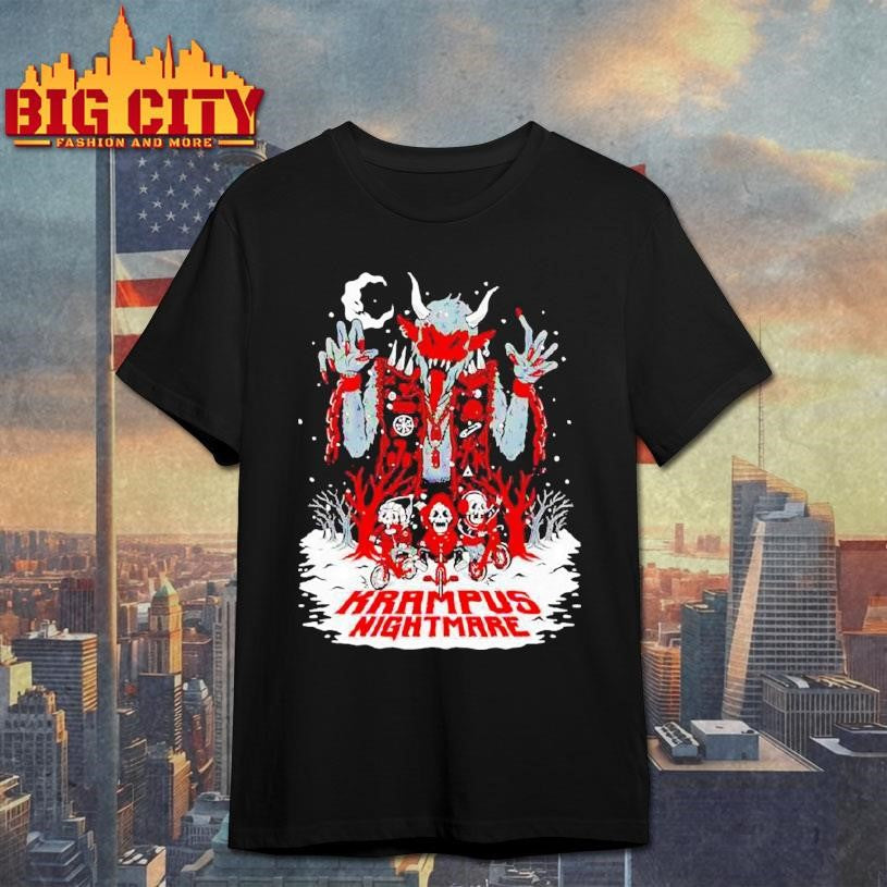 Krampus Nightmare Skeletons Graphic Shirt