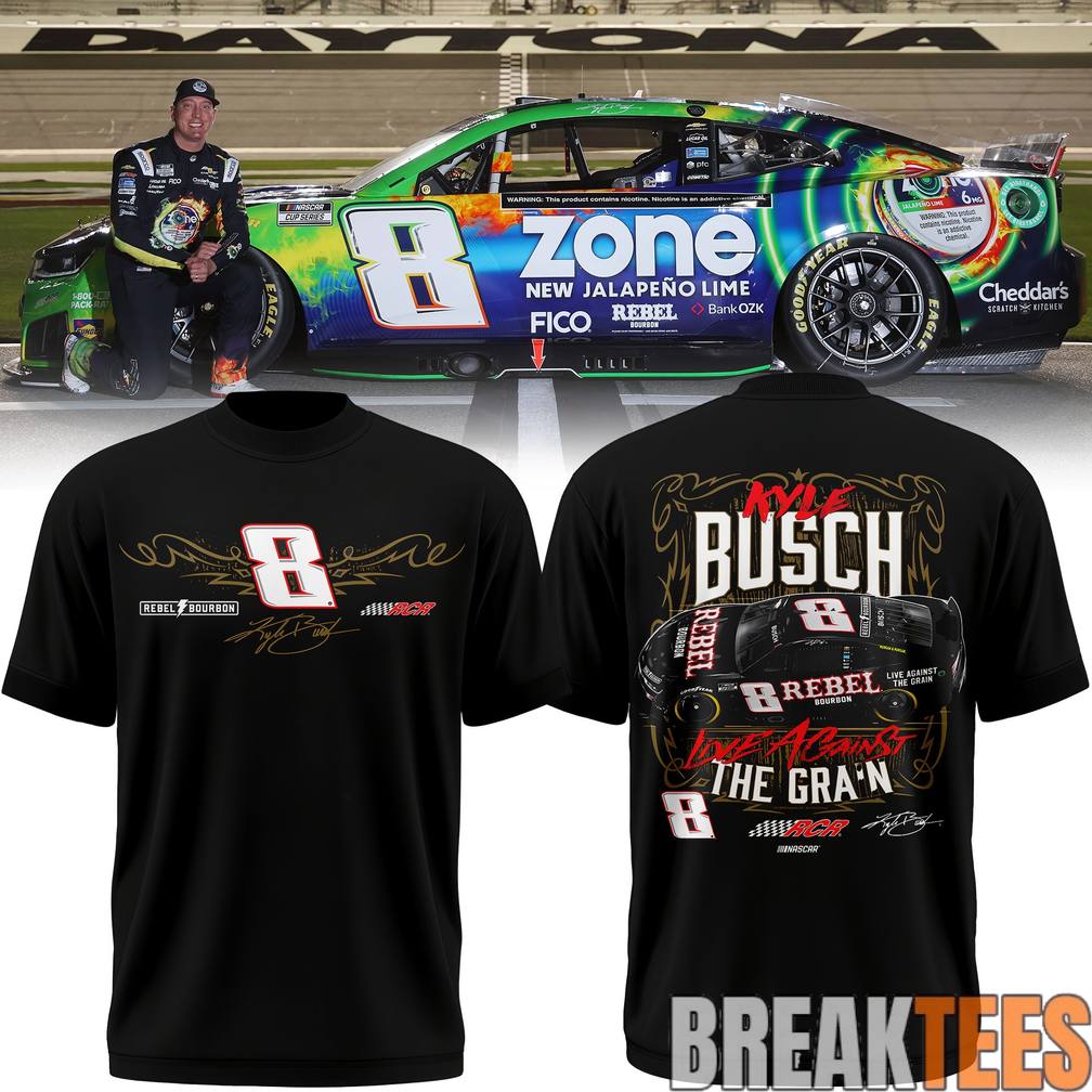 Kyle Busch 8 REBEL Black Shirt