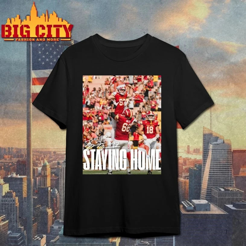 Kyle Konrardy Iowa State Cyclones Merry Christmas Staying Home shirt