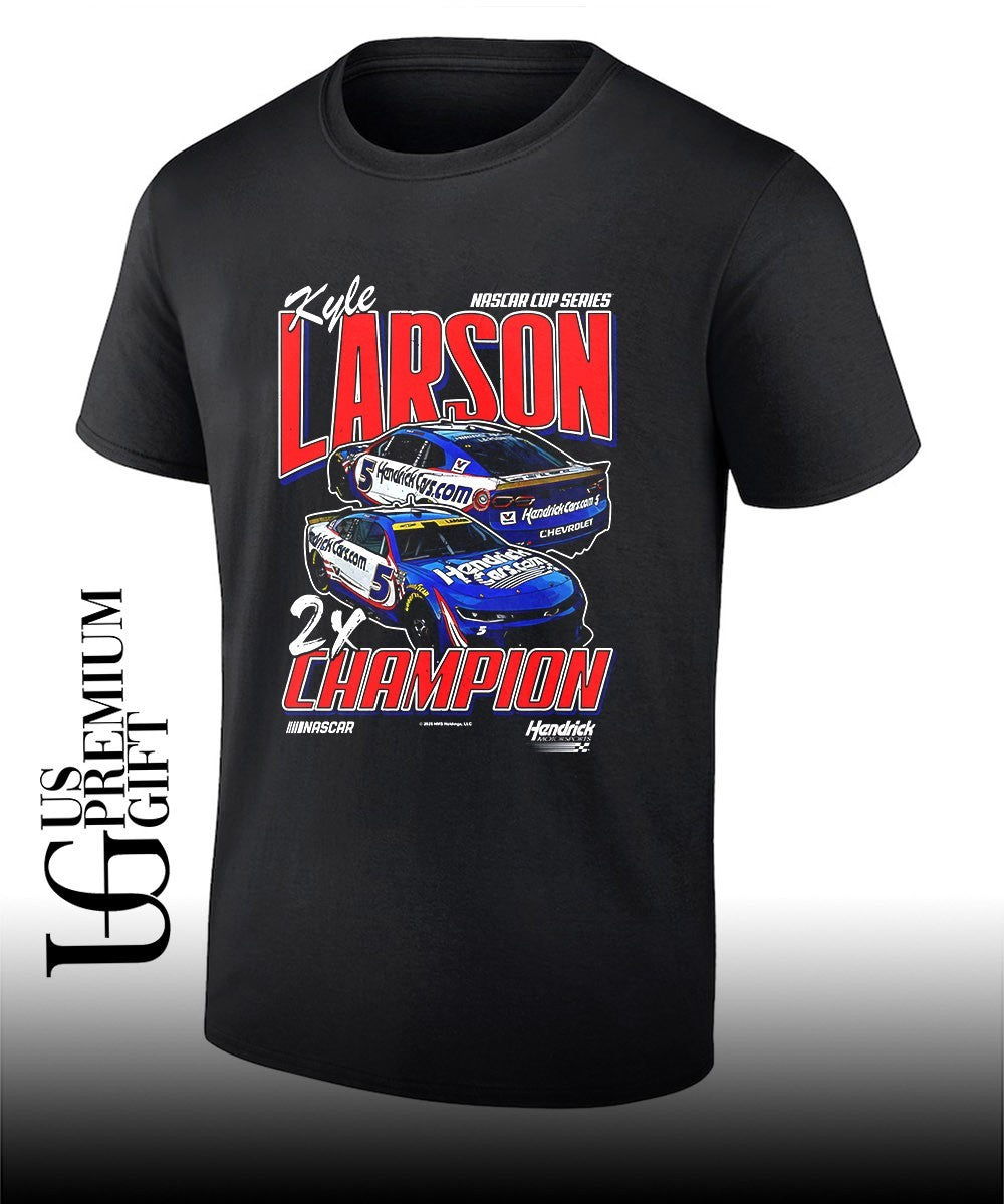 Kyle Larson Mad Engine 2X Nascar Cup Series Champions signature shirt