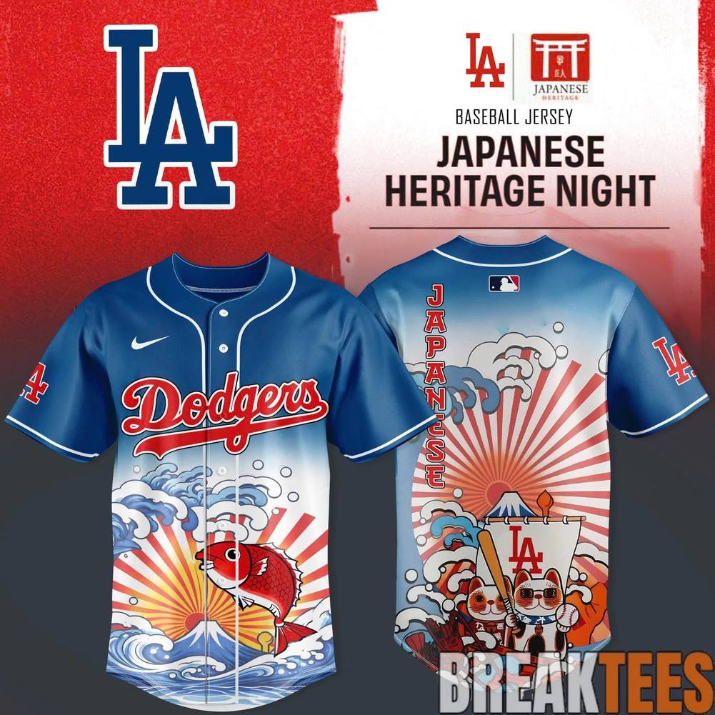 LA Dodgers x Japanese Heritage Night 2026 Special Baseball Jersey