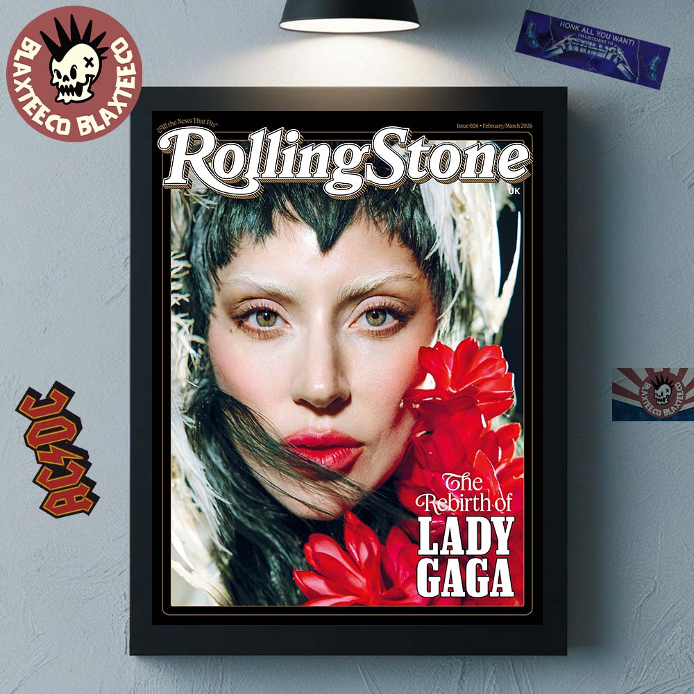 Lady Gaga On The Cover Of Rolling Stone UK Magazine Issue 026 February And March 2026 Mother Mayhem The Rebirth Of Lady Gaga Poster Canvas