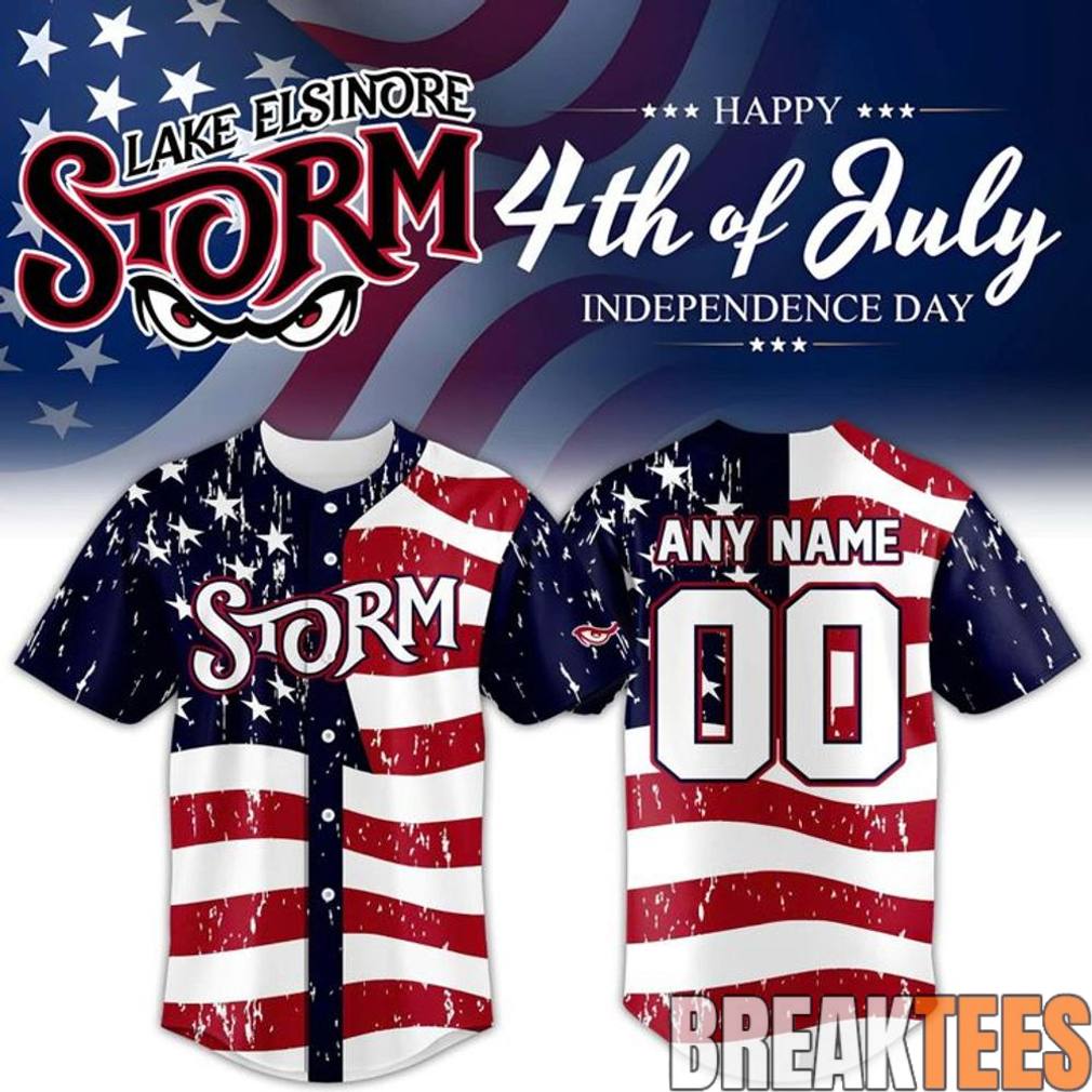Lake Elsinore Storm 4th of July Custom Jersey