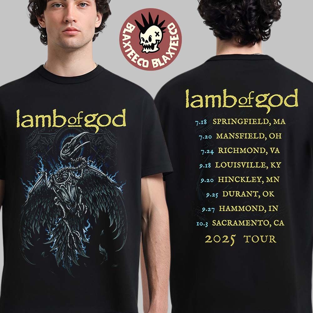 Lamb Of God Headbangers Boat Cruise Collection Electric Admat Itin 2025 North America Tour T-Shirt