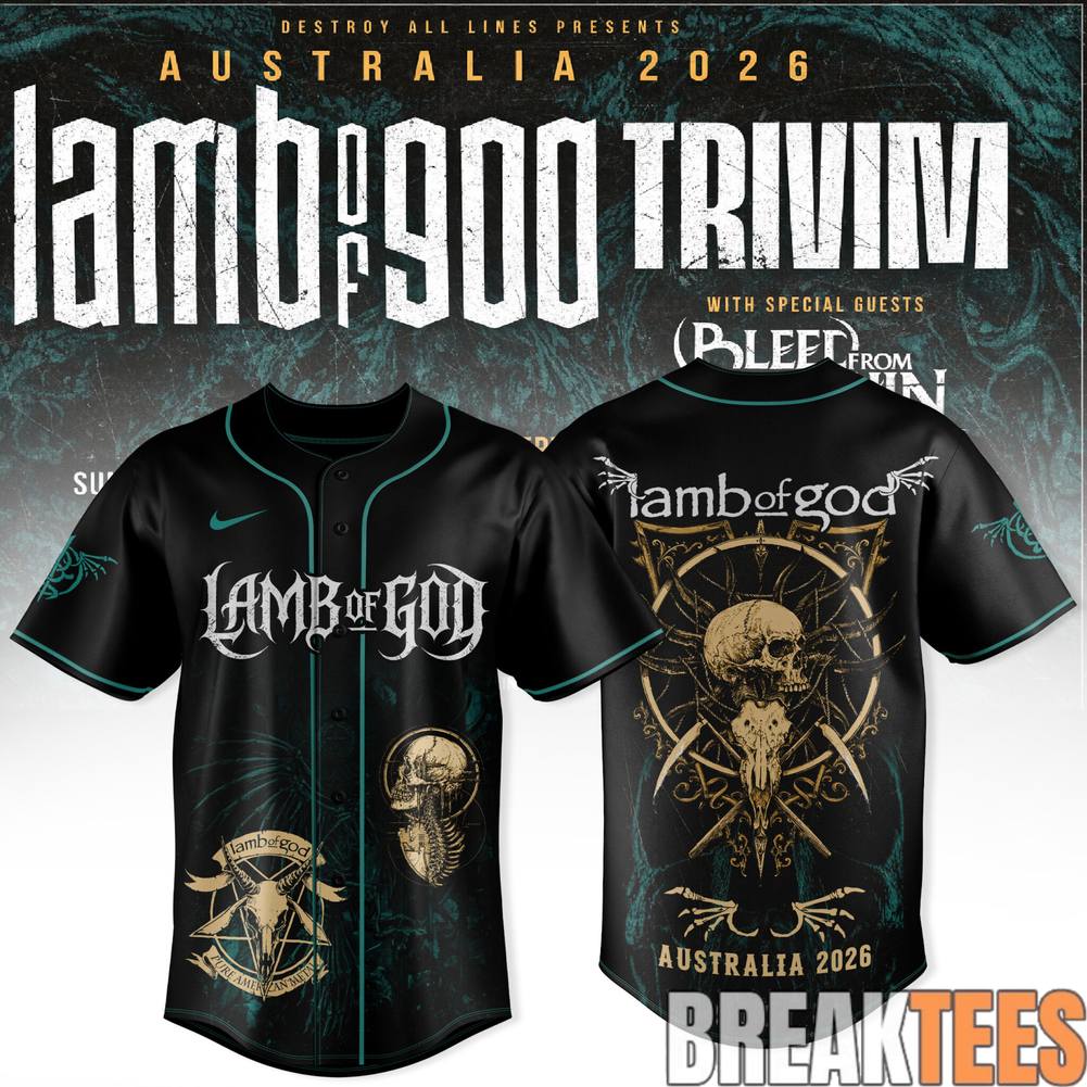 Lamb of God – Trivium CoHeadline Australian Tour 2026 Jersey