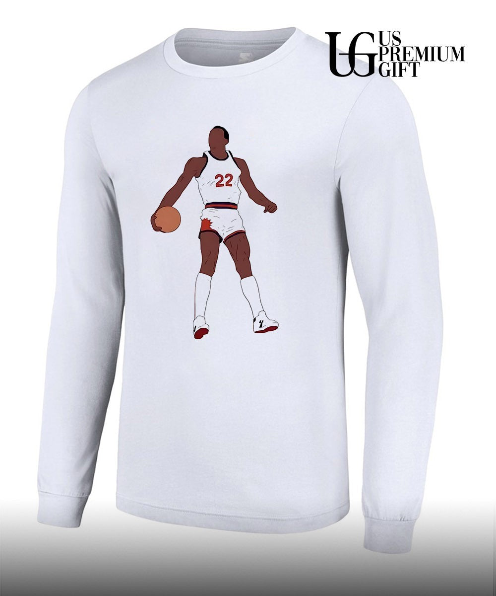Larry Nance Jr. wearing Larry Nance Dunk shirt