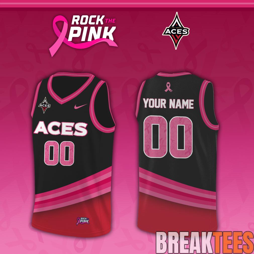 Las Vegas Aces x Rock The Pink 2026 Custom Jersey