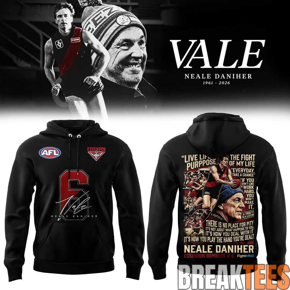 Legendary Essendon Bombers Fight MND Neale Daniher Special Hoodie